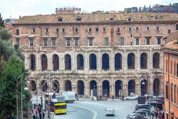 Famoso Teatro Marcello Antigo Roma — Fotografia de Stock