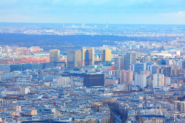 Panorama Aéreo Ciudad Moderna París — Foto de Stock