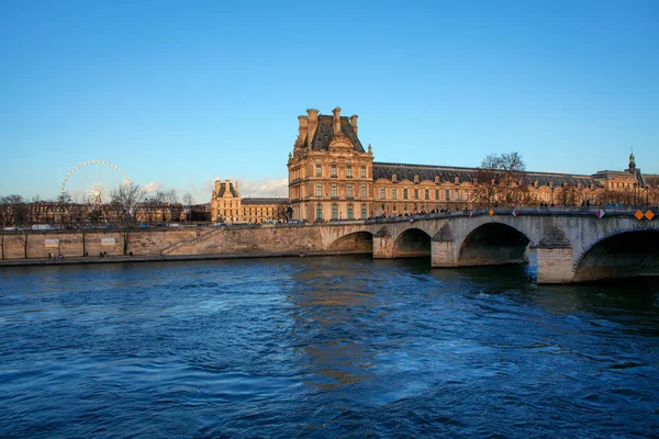 Kilátás Szajna Folyóra Pont Royal Párizsban — Stock Fotó