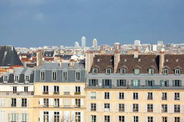Вулиці Житлових Будинків Центрі Парижа — стокове фото