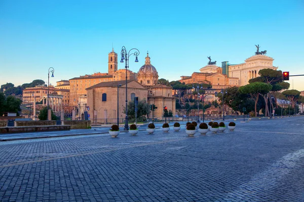 Rom Stad Centralt Område Utan Människor — Stockfoto