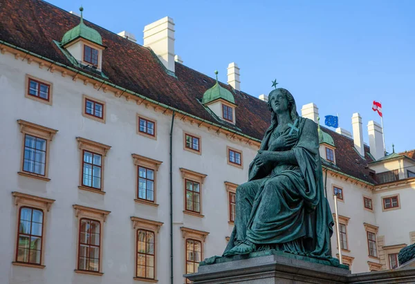 Monumento Emperador Francisco Viena Estatua Glaube — Foto de Stock