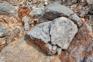 Doğal alandaki devasa granit kayalar