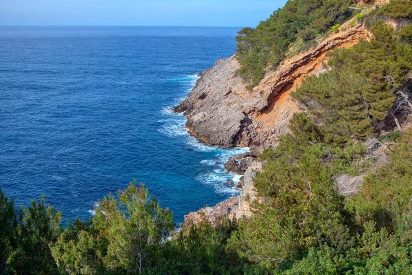 Paisaje Marino Con Vista Rocosa Costera — Foto de Stock