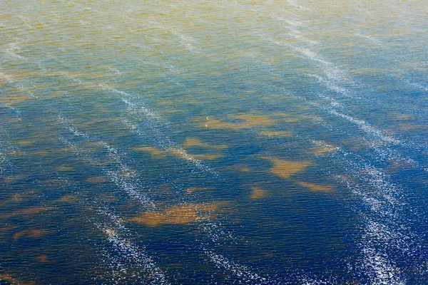 Powierzchnia Wody Ujścia Rzeki — Zdjęcie stockowe