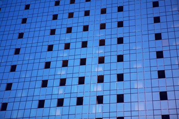 Del Blå Modern Byggnad — Stockfoto