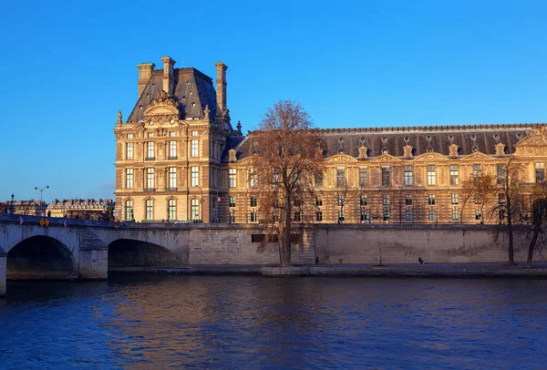 Pont Royal Seine River Side Paris — стокове фото