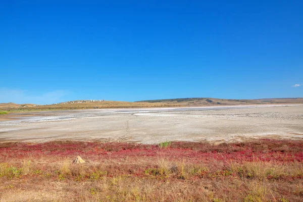 Torr Salt Chokrak Lake Krim — Stockfoto