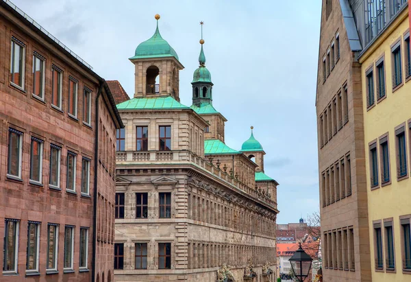 Bâtiment Rathaus Dans Vieille Ville Nuremberg — Photo