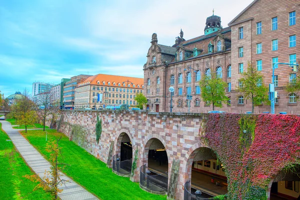 Fortificación Exterior Del Casco Antiguo Núremberg — Foto de Stock