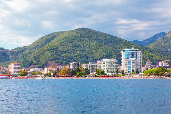 Budva Ciudad Montenegro Vista Desde Mar —  Fotos de Stock