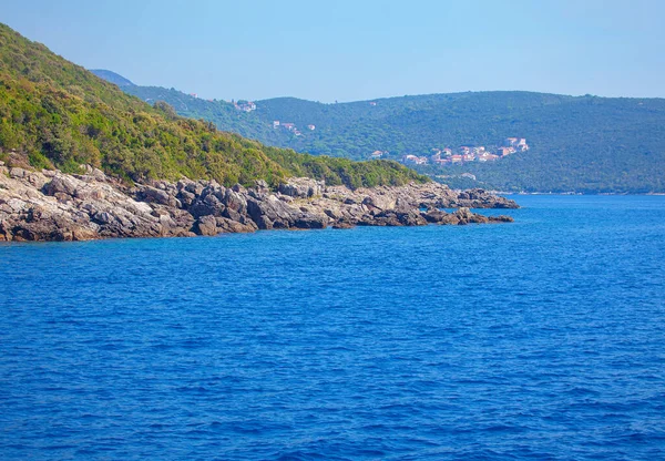 Vista Desde Mar Rocas Costeras — Foto de Stock