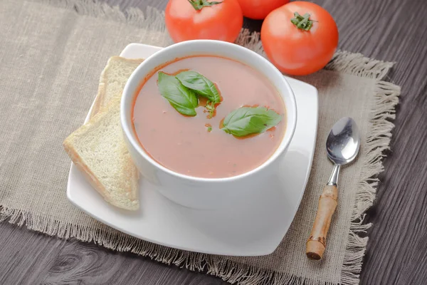 Kremsuppetomat Polsk Kremtomatsuppe – stockfoto