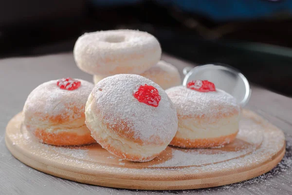 Holiday Donut Polish Donut Traditional Donut Donut Classic Donut Home — Stock Photo, Image