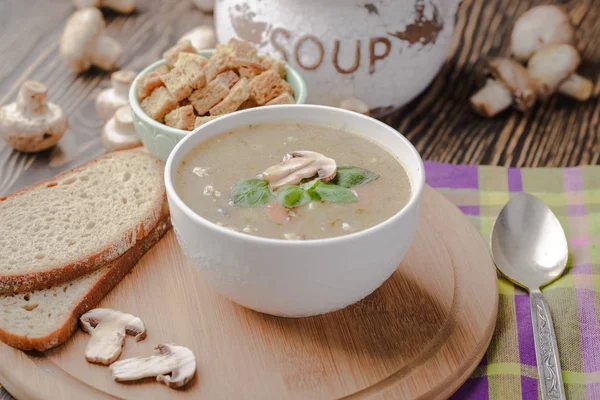 Soppsuppe Trebakgrunn – stockfoto