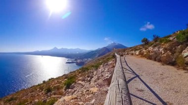 Calpe İspanya gün hafif Akdeniz timelapse
