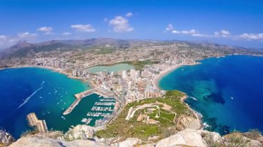 Calpe İspanya gün hafif Akdeniz timelapse