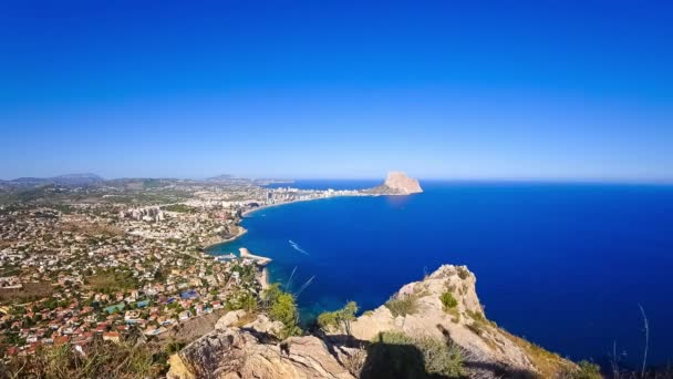Calpe Espagne lumière du jour Méditerranée mer timelapse 