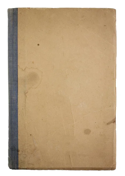 白い背景に分離された古い本の表紙 ストックフォト