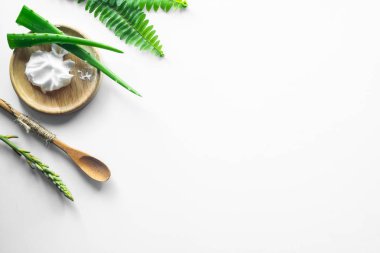 Alternatif tıp konsepti. Yerel bitkisel ilaç. Yaprak Herb kola.