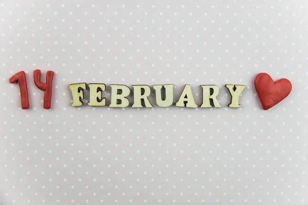 Valentijnsdag Word Jij Mijn Valentijnskaartconcept Voor Februari Harten Romantische Woorden — Stockfoto