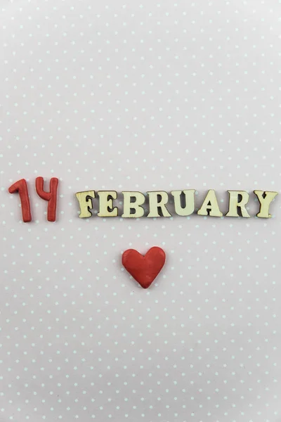 Día San Valentín Será Concepto Tarjeta Felicitación Para Febrero Corazones —  Fotos de Stock