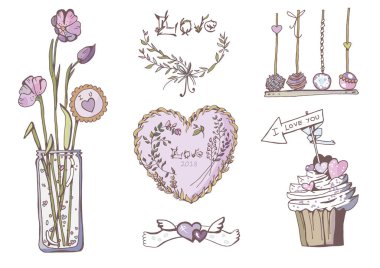 Saint Valentine kartpostal seti