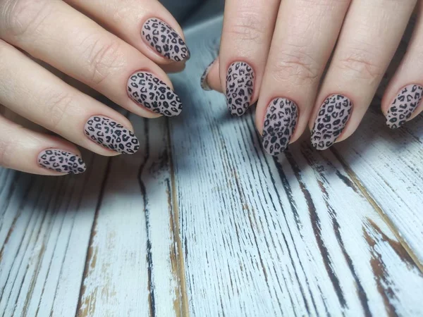 Jeugd manicure ontwerp beste nagels, gel lak — Stockfoto