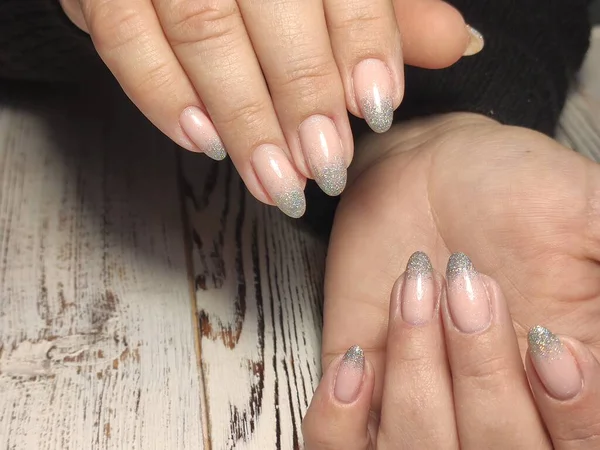 Pięknych Paznokci Sztuki Manicure Tle Modne Tekstury — Zdjęcie stockowe