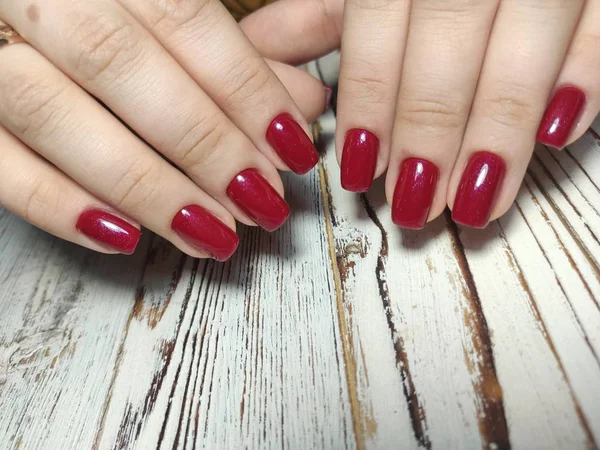 Bela Manicure Unha Arte Fundo Uma Textura Elegante — Fotografia de Stock