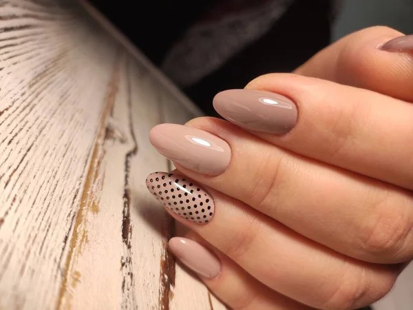 Piękny Manicure Paznokci Tle Modnej Konsystencji — Zdjęcie stockowe