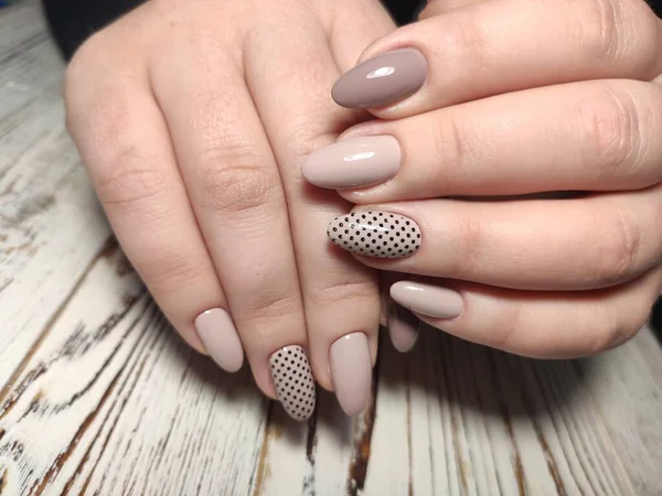 Bella Manicure Glamour Uno Sfondo Texture Alla Moda — Foto Stock