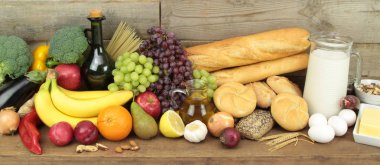 Çeşitli organik gıdalar