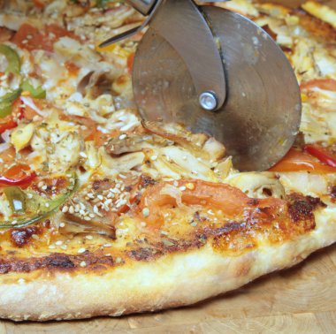 Lezzetli İtalyan pizzası