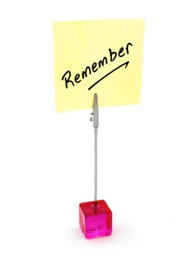 Unutma, Not ve alarm clock sarı