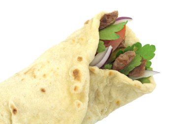 Geleneksel Türk kaydırma rulo ekmek.