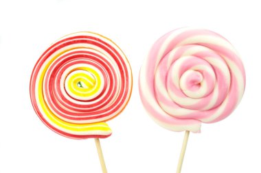 renkli sarmal lolipop 