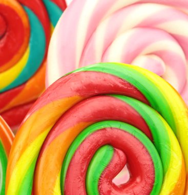 renkli sarmal lolipop 