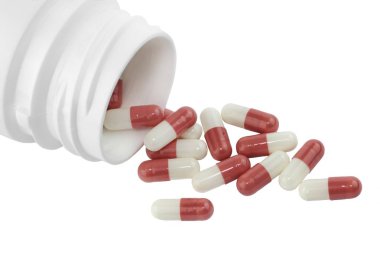 Kırmızı kapsül hap