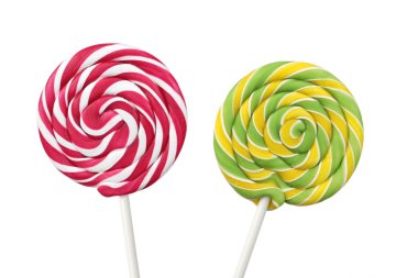 renkli sarmal lolipop