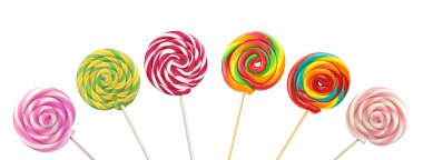 renkli sarmal lolipop