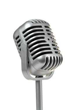  Retro microphone. ( Dynamic microphone ) clipart