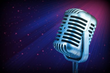 Retro mikrofon. ( Dinamik mikrofon )