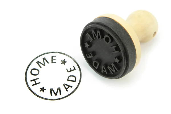 Sello de goma con texto "HOME MADE" — Foto de Stock