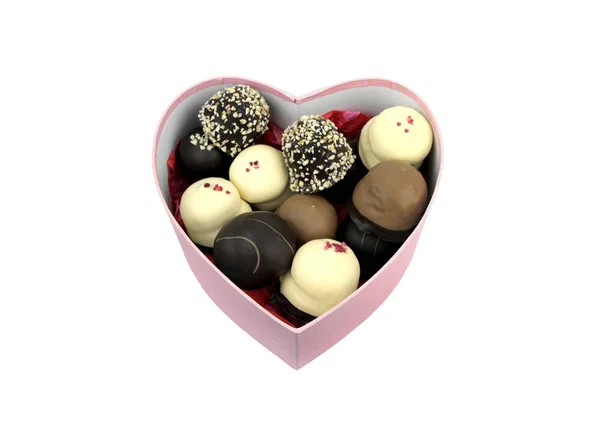 Chocolate coated cream puffs — Stock Photo, Image