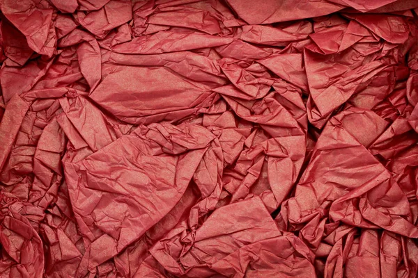 Papier rouge froissé — Photo