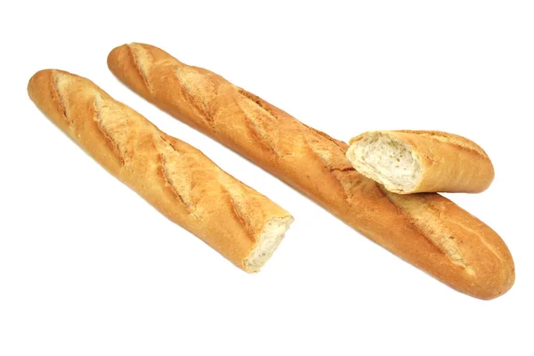 新鲜美味的法式面包 — 图库照片