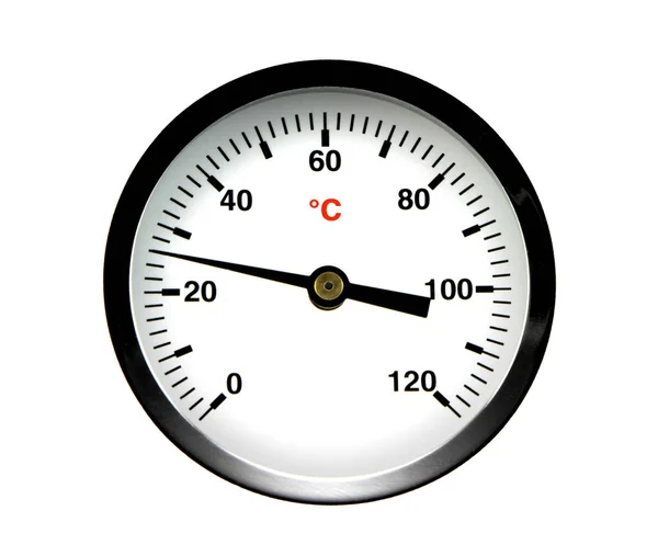 Termômetro preto (ilustração  ) — Fotografia de Stock