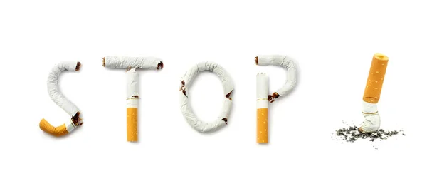 Stop smoking text — Stock Photo, Image