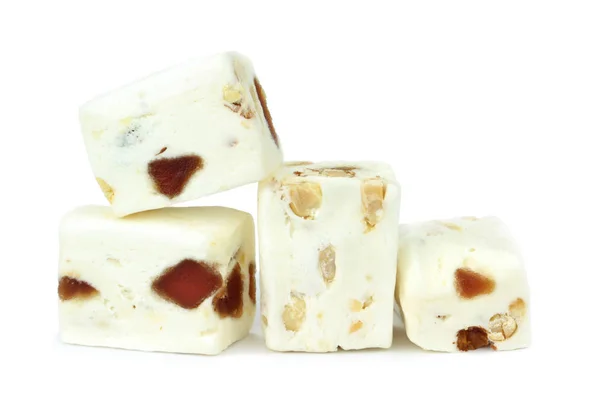 Torrone morbido con arachidi e frutta — Foto Stock